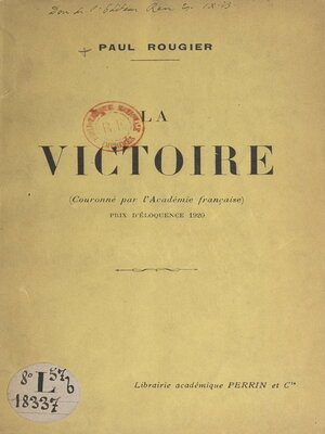 cover image of La victoire